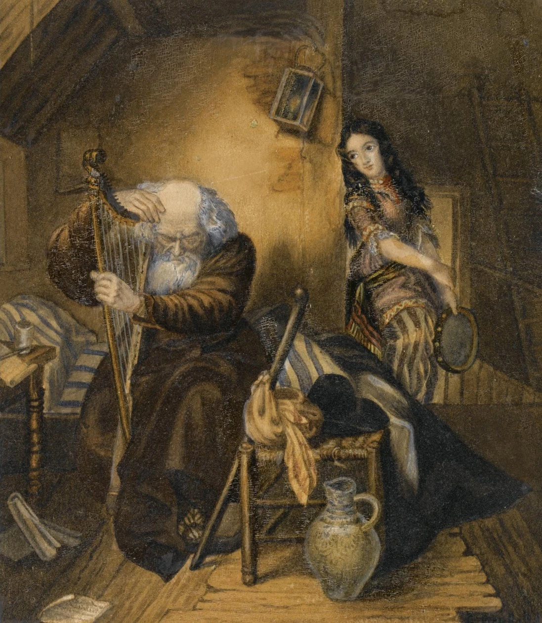 Illustrazione al romanzo Gli anni di apprendistato di Wilhelm Meister di Johann Wolfgang von Goethe
